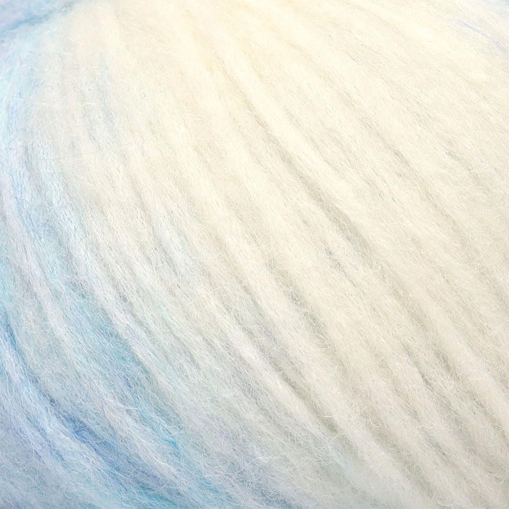 Pullu Baby-Alpaka-Merinowolle, Set mit 3 Knäueln (150 g) Kammgewicht, direkt aus Peru, himmlisch weich und perfekt zum Stricken und Häkeln (Serene Skylight)
