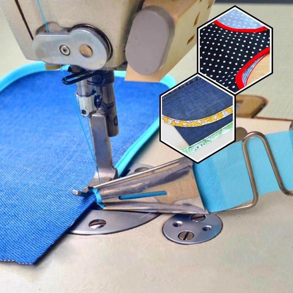 Zenith A10 Steel Double Fold Angle Binder Folder Set, Industrial Sewing Machine Attachment, Compatible with Jack and Juki Single Needle Lockstitch Sewing Machine Accessories (30 MM) 3