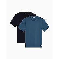 EMPORIO ARMANI T-Shirt Girocollo da Uomo Essential LOGOLABEL, Confezione da 2