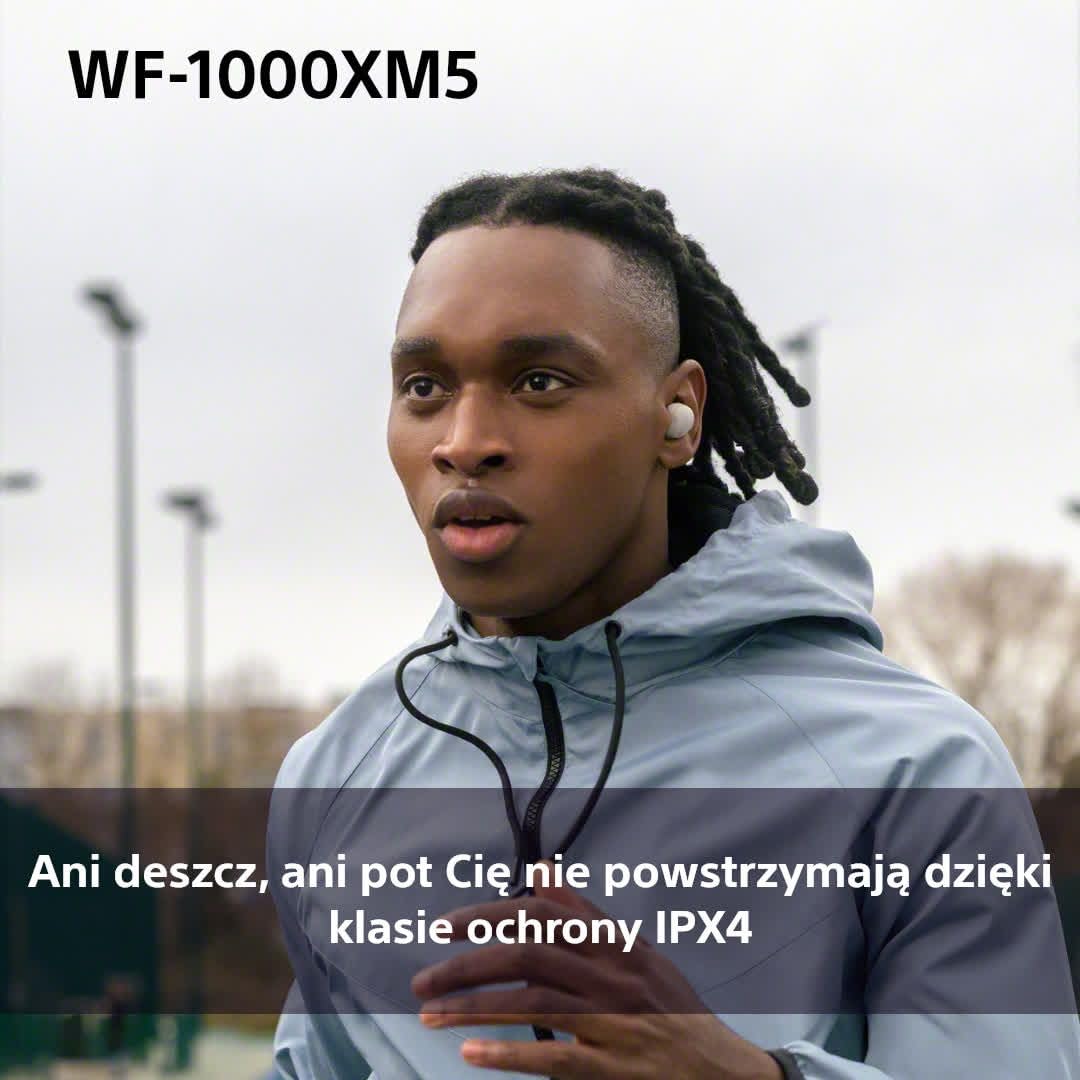 Sony WF1000XM5S.CE7 Słuchawki Douszne, Srebrny, Do 24 h