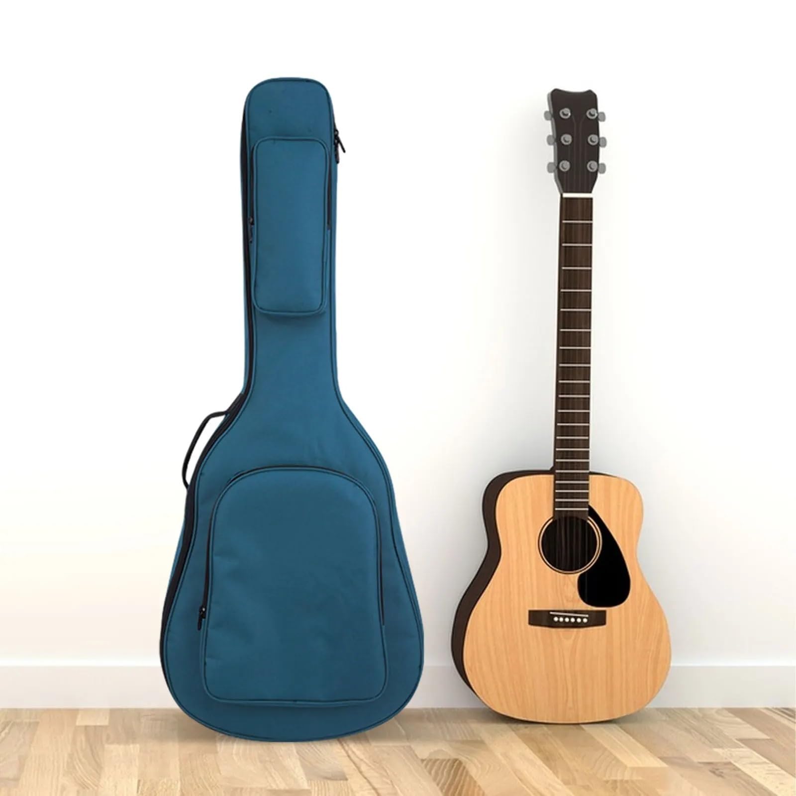 Estuche para Guitarra Estuche for bajo eléctrico, Funda portátil for bajo, Funda Acolchada Suave, Funda Profesional for bajo eléctrico, Funda for Guitarra acústica clásica(Blue)