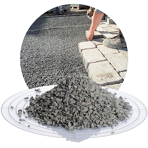 Schicker Mineral Diabas Pflastersplitt grau 1-5 mm 25 kg, Verlegesplitt, stabile, drainagefähige Pflasterbettung, witterungsbeständig, robust, streusalzresistent, geeignet für hohe Belastung