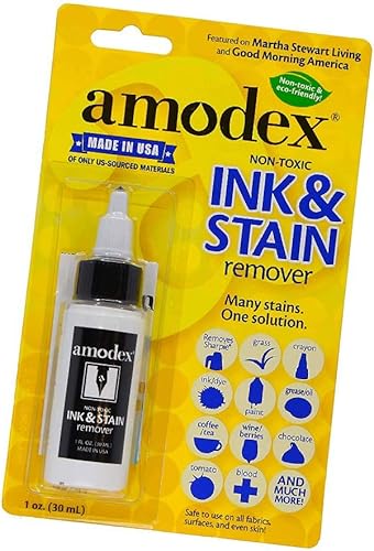 Miniatura 6 de Amodex Products Inc 104 - Removedor de tinta y manchas de 4 onzas y Amodex Ink & Stain Remover Botella de 1 oz