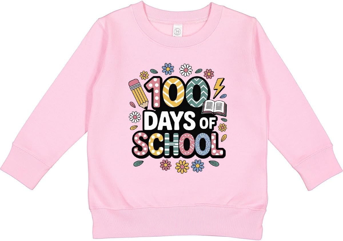 inktastic 100 Days Of School Toddler Sweatshirt