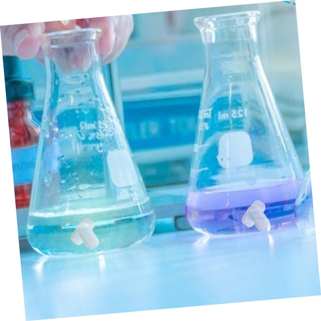 Cabilock Agitadoras Magnéticas en Entornos de Laboratorio Ideales para Mezcladores Alta Durabilidad y Seguridad Mejorada 10 Barras de Ptfe para Laboratorio