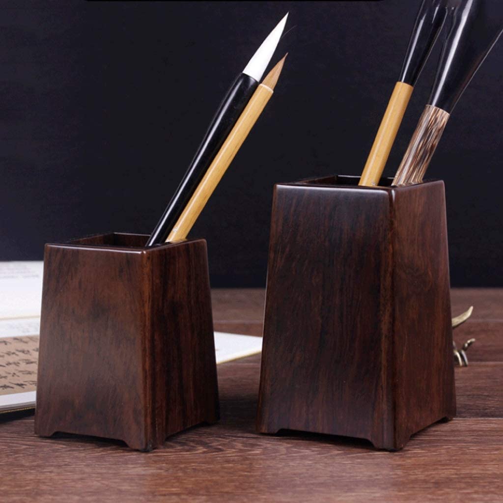 Schreibtisch-Bleistifthalter, Stiftehalter aus Holz, multifunktionaler, langlebiger Stiftaufbewahrungshalter für Büro, Klassenzimmer, kreativer Make-up-Pinselhalter mit
