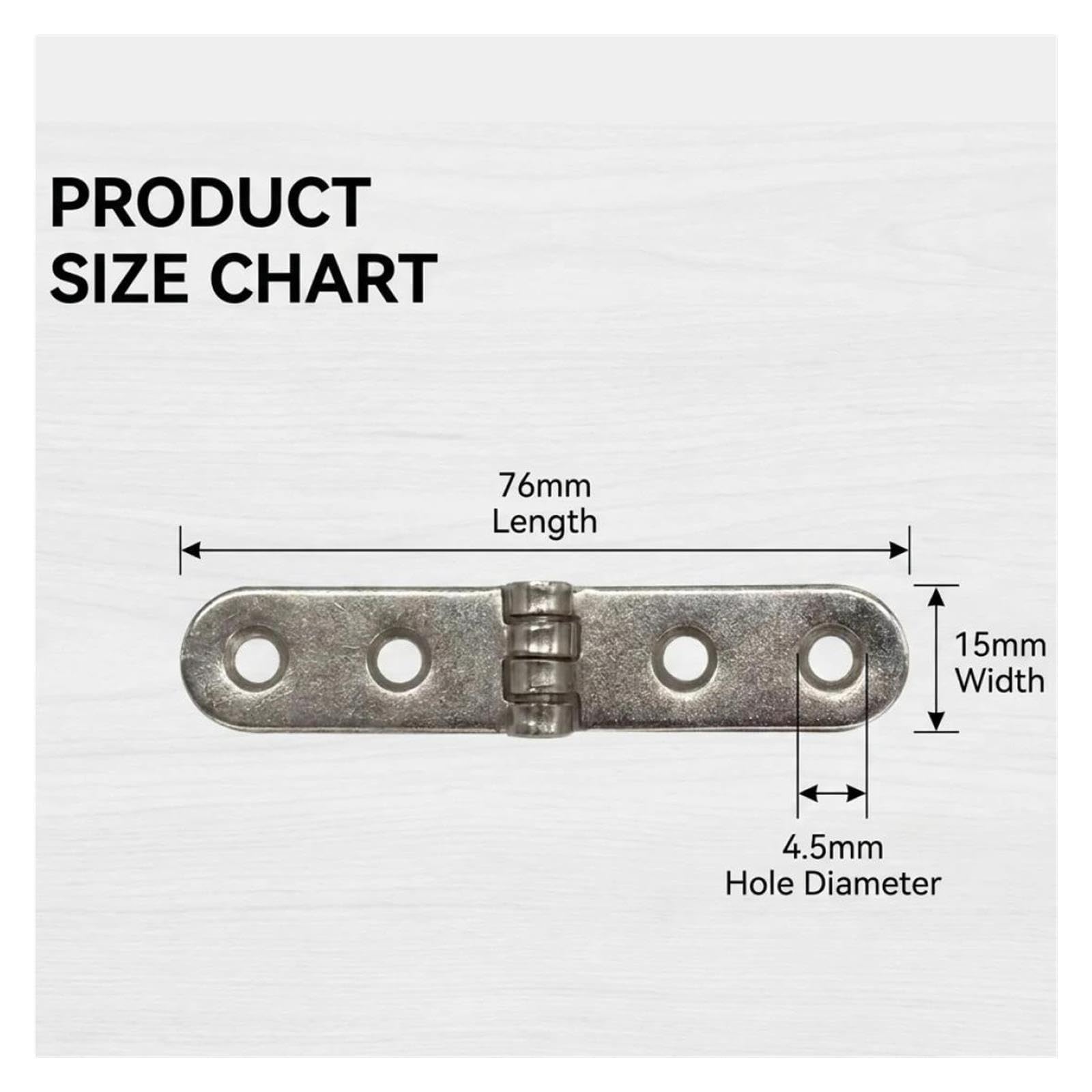 Bisagras de puerta reversibles de acero inoxidable con cierre automático, 4 unidades, bisagras plegables de 180 grados