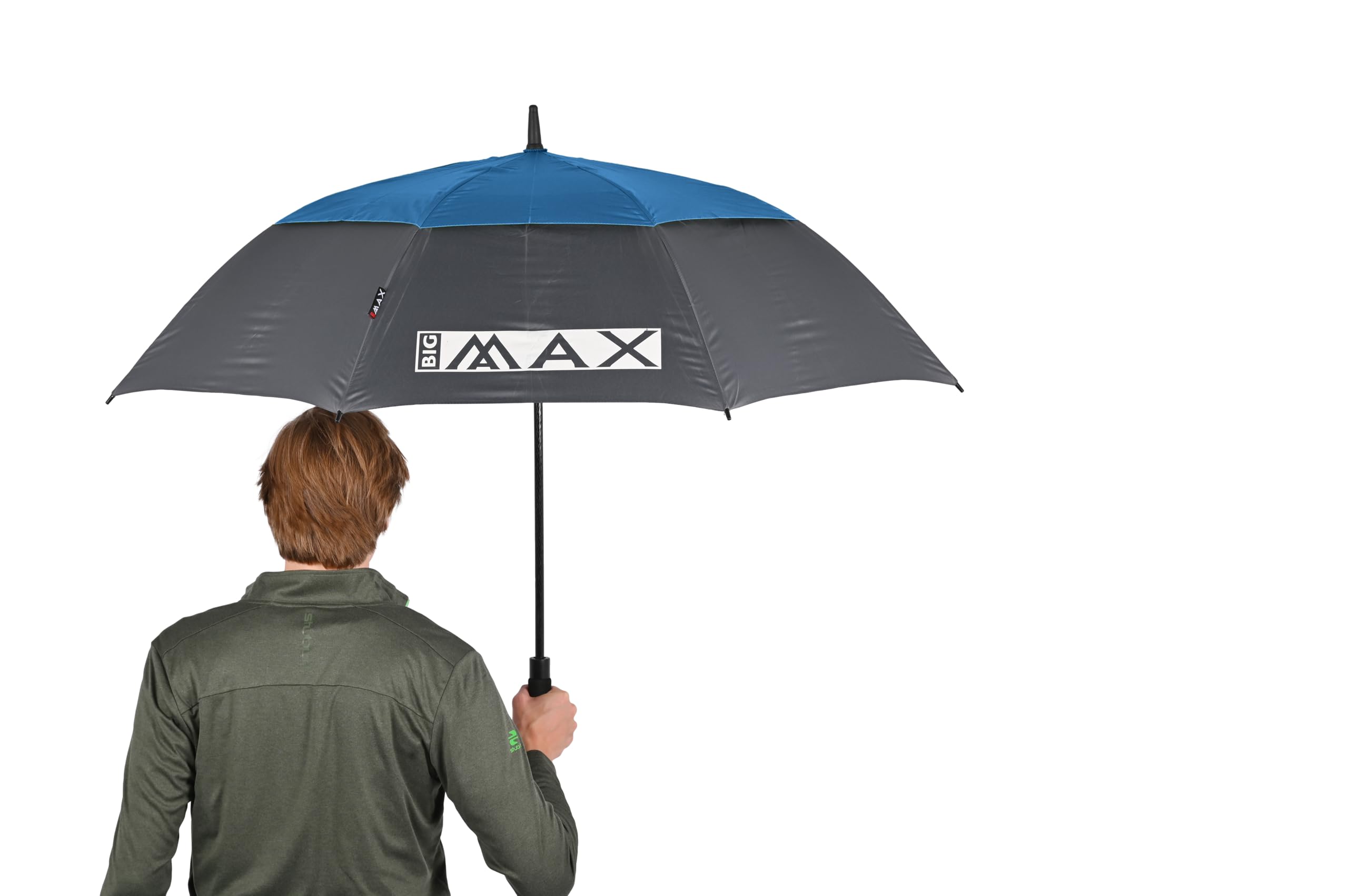 BIG MAX I-Dry Aqua Golf Regenschirm mit UV Schutz - 100% Wasserdicht (Blau)