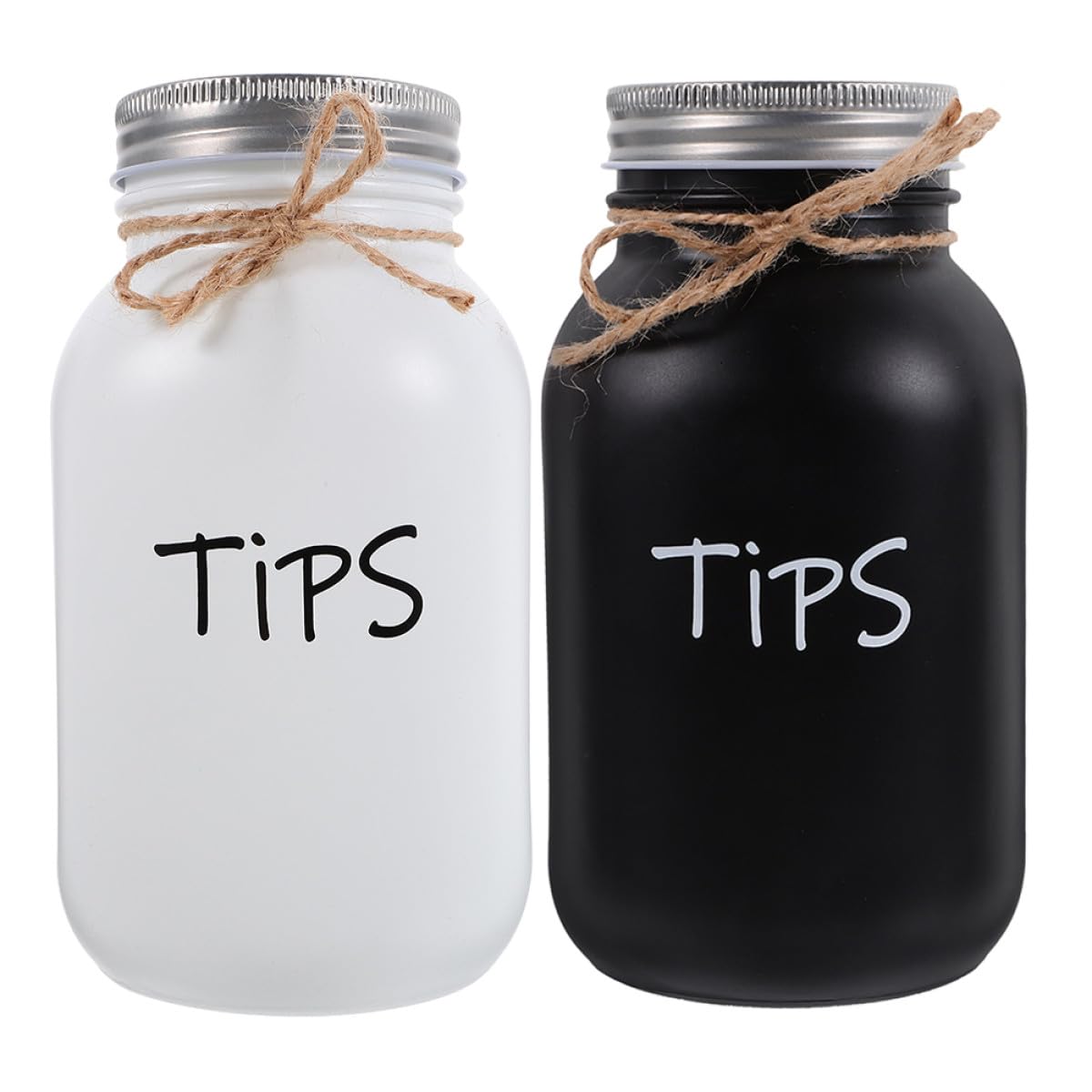 Tirelires en verre 1000ml Lurrose avec couvercle pot transparent pour épargne maison