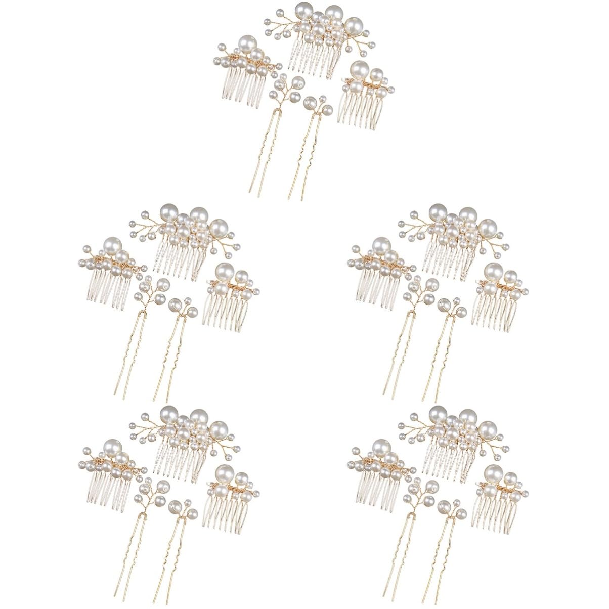 FRCOLOR 25 Stk Perle Braut Haarnadel Haarschmuck Für Damen Perlen Kopfbedeckung Haarschmuck Für Frauen Hochzeit Haarspangen Für Damen Fräulein Zubehör Metall Europäisch Und Amerikanisch