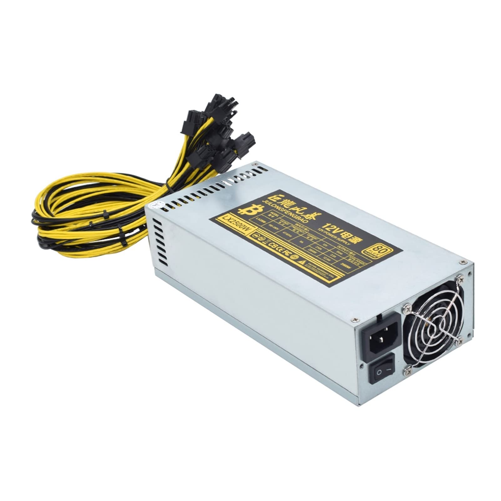 2000W PSU Antminer Bitmain 2000w Power Supply 6PIN Antminer T9 ETH PSU antminer S9 S7 L3 BTC LTC DASH 1800W miner power supply