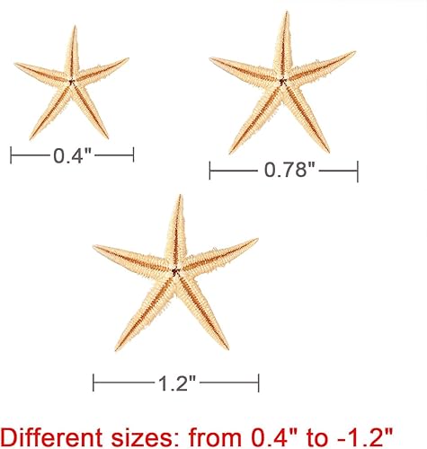 Miniatura 3 de Ogrmar Estrella de mar pequeña estrella de mar concha de mar artesanía de 04 a 12 pulgadas 90 piezas