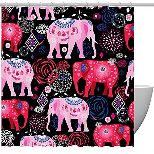 Rideau de douche elephant pour baignoire familiale sans odeur - 2