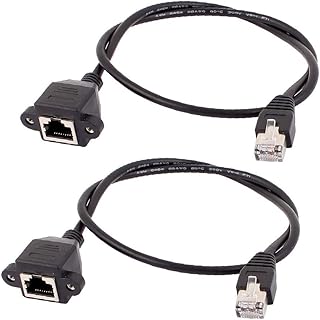 New Lon0167 60cm Long Featured RJ45 Male to reliable efficacy Female M/F CAT5E LAN Ethernet Adapter Network Cable 2Pcs(id:1f7 48 9f 161)