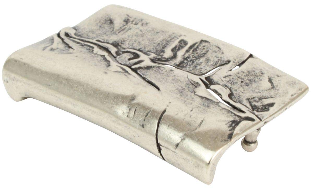 BELTINGER Gürtelschnalle Crack 4,0 cm | Buckle Wechselschließe Gürtelschließe 40mm Massiv | Wechselgürtel bis 4cm