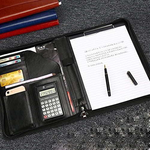 Porte-document A4 organiseur de documents portefeuille avec bloc-notes