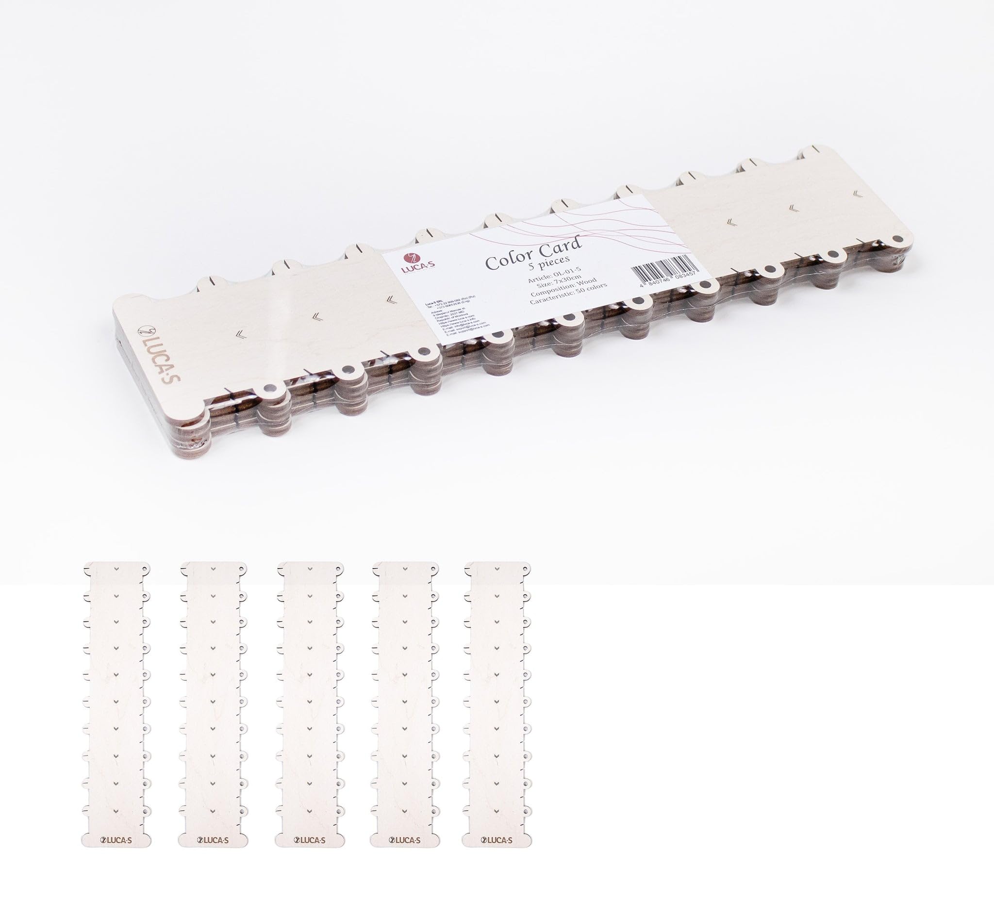 5Pcs of Embroidery Floss Organizer Cardboard from Wood, Luca-S Cross Stitch Thread Organizer — image 1