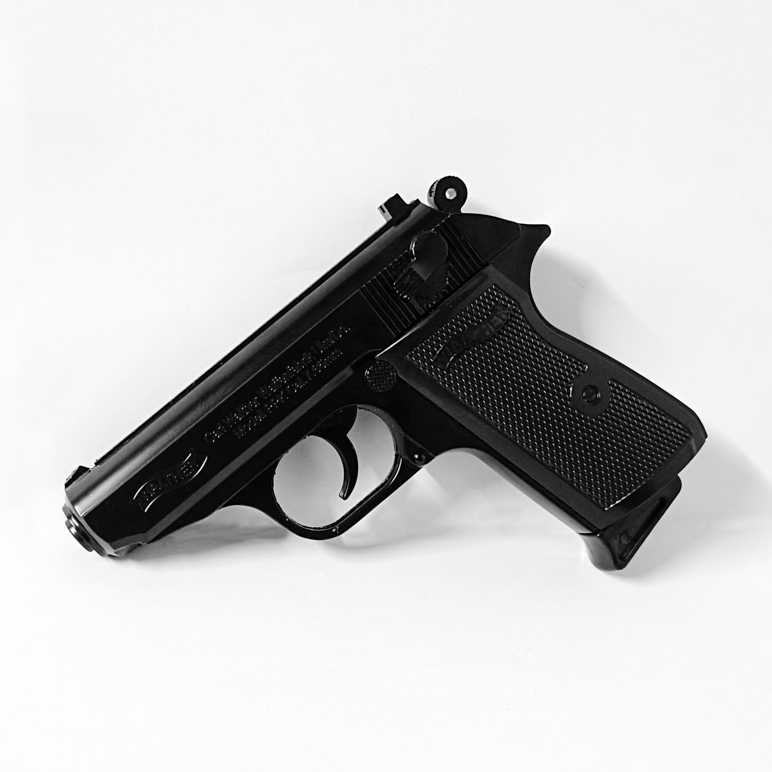 QUICK FLAME Gun Pistol Lighter Heavy Weight Metal Body Real and Original Like Gun Pistol for Decorative, Smoking Filled with Gas (508 Black)