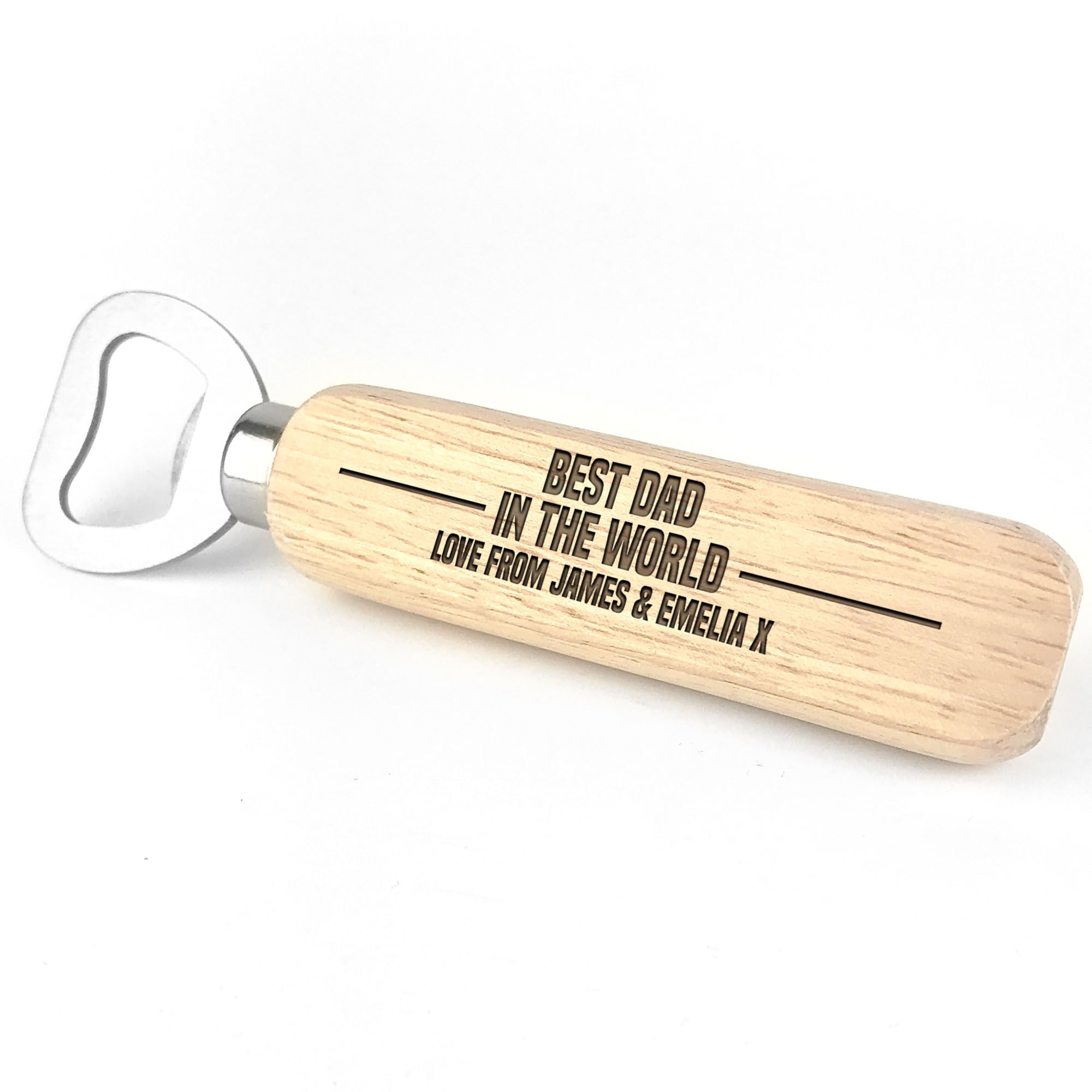 Red Ocean Best Dad Gifts | Fathers Day Birthday Gifts for Dad | Personalised | Engraved Bottle Opener Gift for Dad Daddy