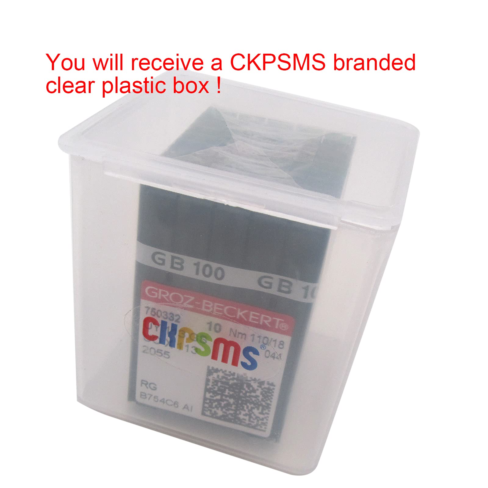 100PCS Groz-Beckert UOX113 UYX113GS Needles in CKPSMS Clear