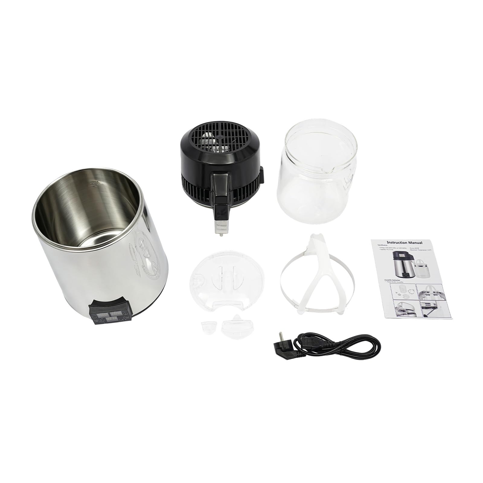 Destylator wody ze stali nierdzewnej 4L, 800W Aparat do destylacji wody