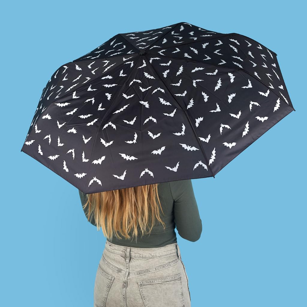 Balvi Ombrello Batumbrella Colore nero Un design con pipistrelli ovunque Nylon