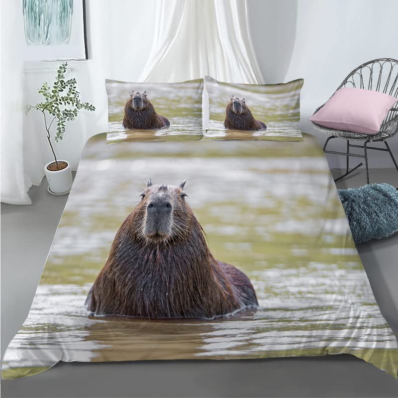 Funda nórdica capibara 200x200 ideal como regalo de cumpleaños para mujer y hogar