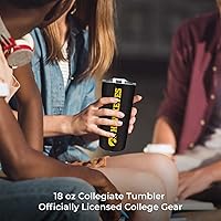 Vista 6 de Campus Colors Vaso de acero inoxidable de la NCAA perfecto para el día del partido, 18 onzas, doble pared, mantiene las bebidas perfectamente