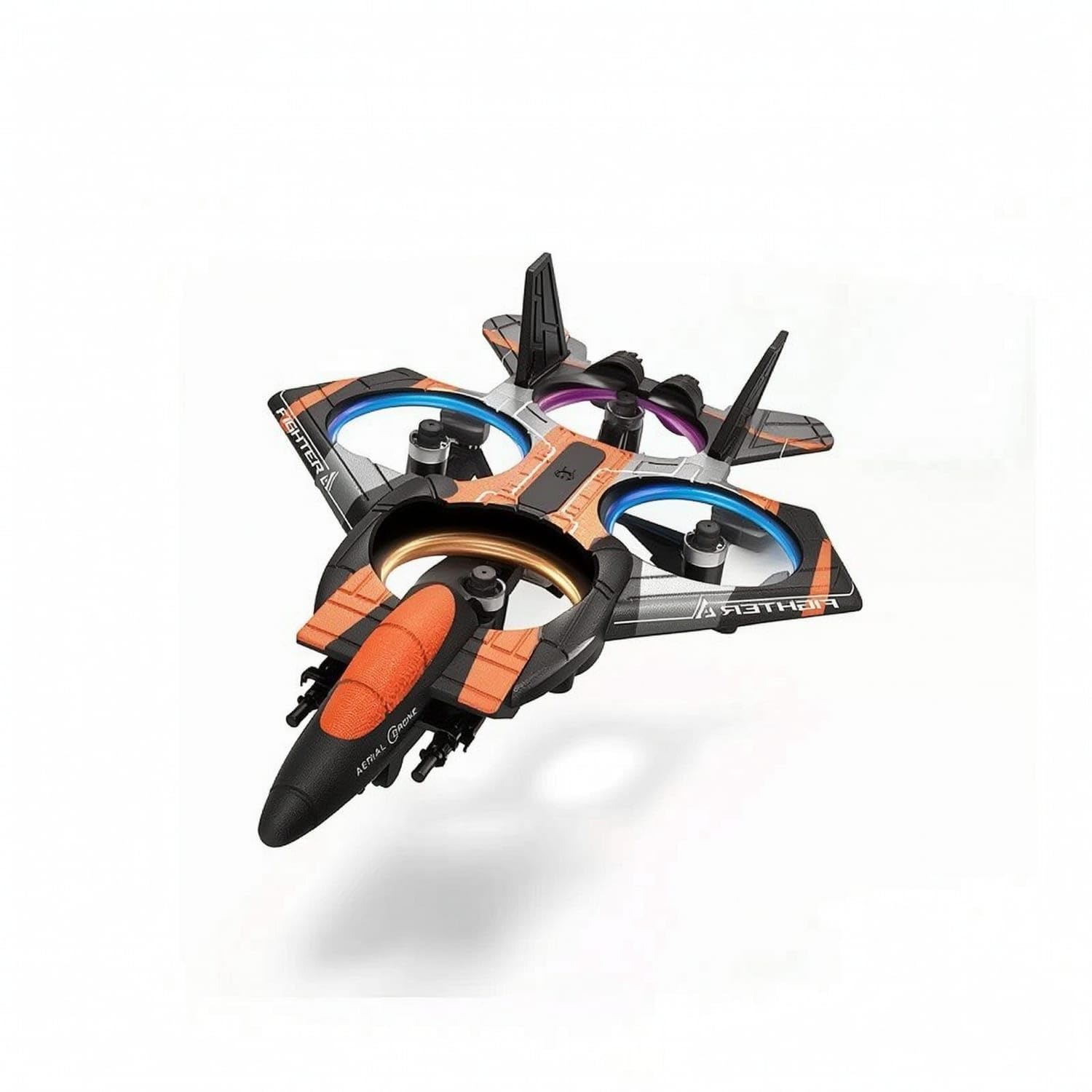 CLOVRIX® Vertical Lift-Off Fighter Jet LED-LIT Rc Quadcopter