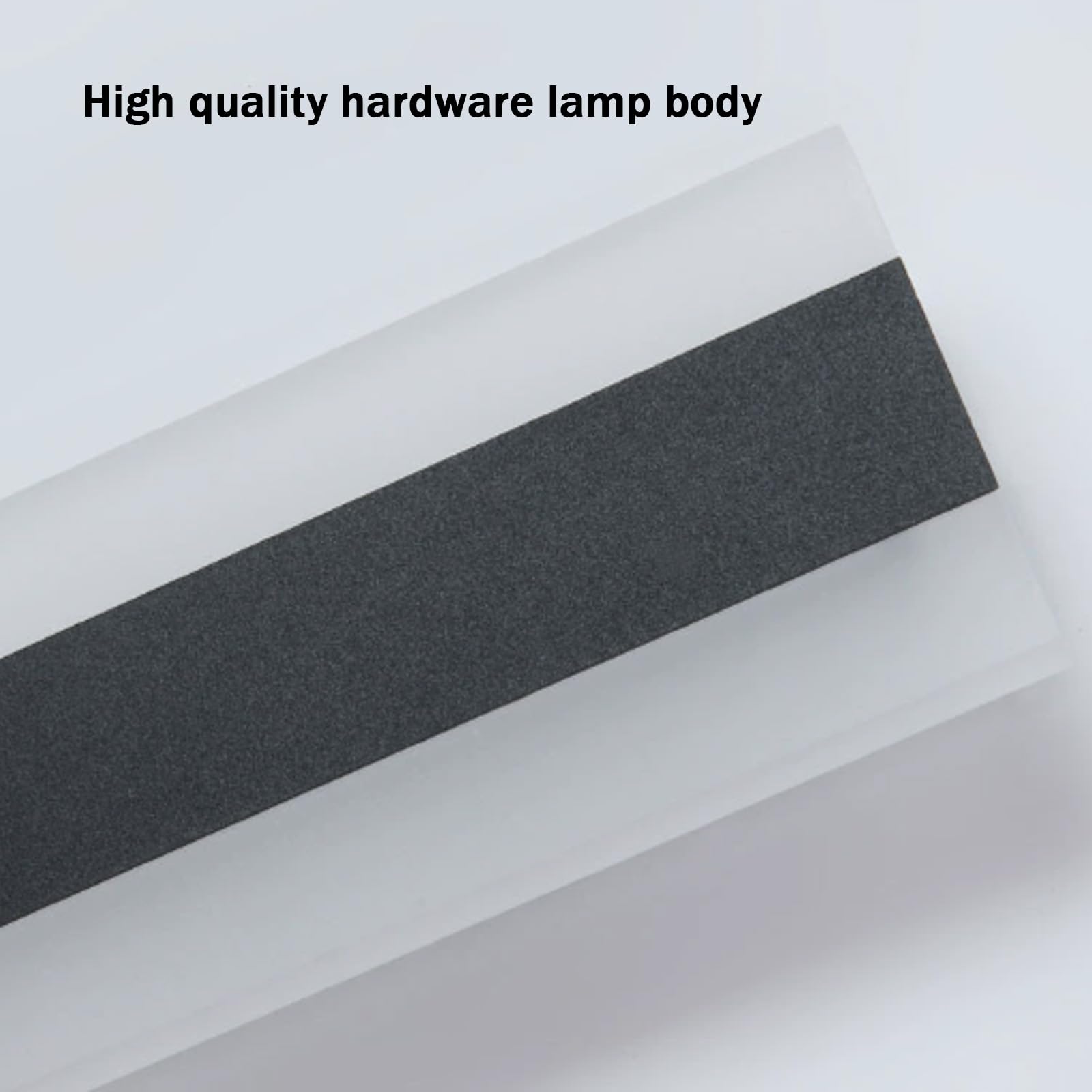 Zewnętrzna akrylowa minimalistyczna długa lampa ścienna LED czarna lampa ścienna IP65 wodoodporna kreatywna prostokątna dekoracyjna dekoracja na tarasy zewnętrzne / wewnętrzne garaż (80 cm, biały