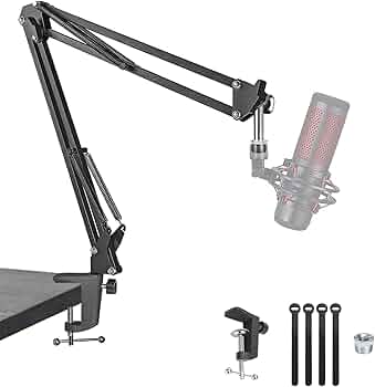 HyperX QuadCast コンデンサーマイク マイクアーム 61VhgRbmqxL._AC_UF350,