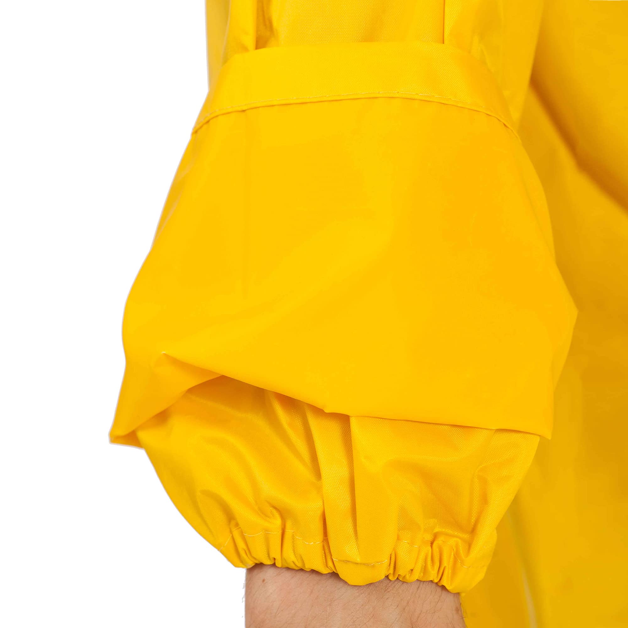 BWOLF Himalaya - Tuta antipioggia da uomo, a maniche lunghe, impermeabile, con elastico in vita, giacca con cappuccio, giacca antipioggia + pantaloni da pioggia, 2 tasche