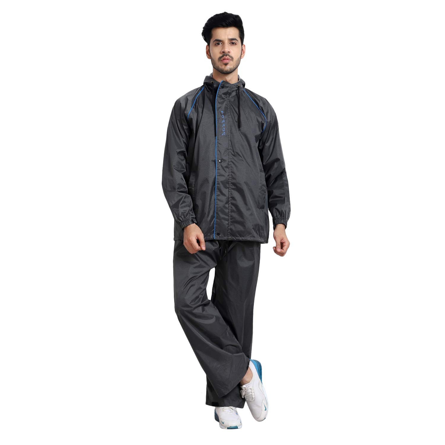 zacharias Men's Waterproof Reversible Raincoat with Pant-picture-14