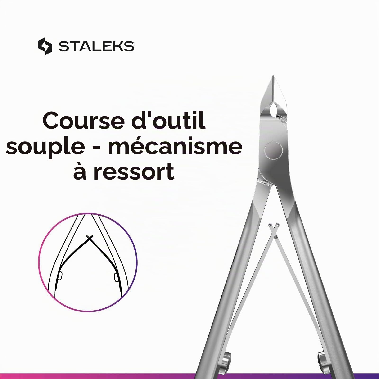 STALEKS PRO Smart 10 Pince à cuticules (longueur de la lame - 7 mm) NS-10-7