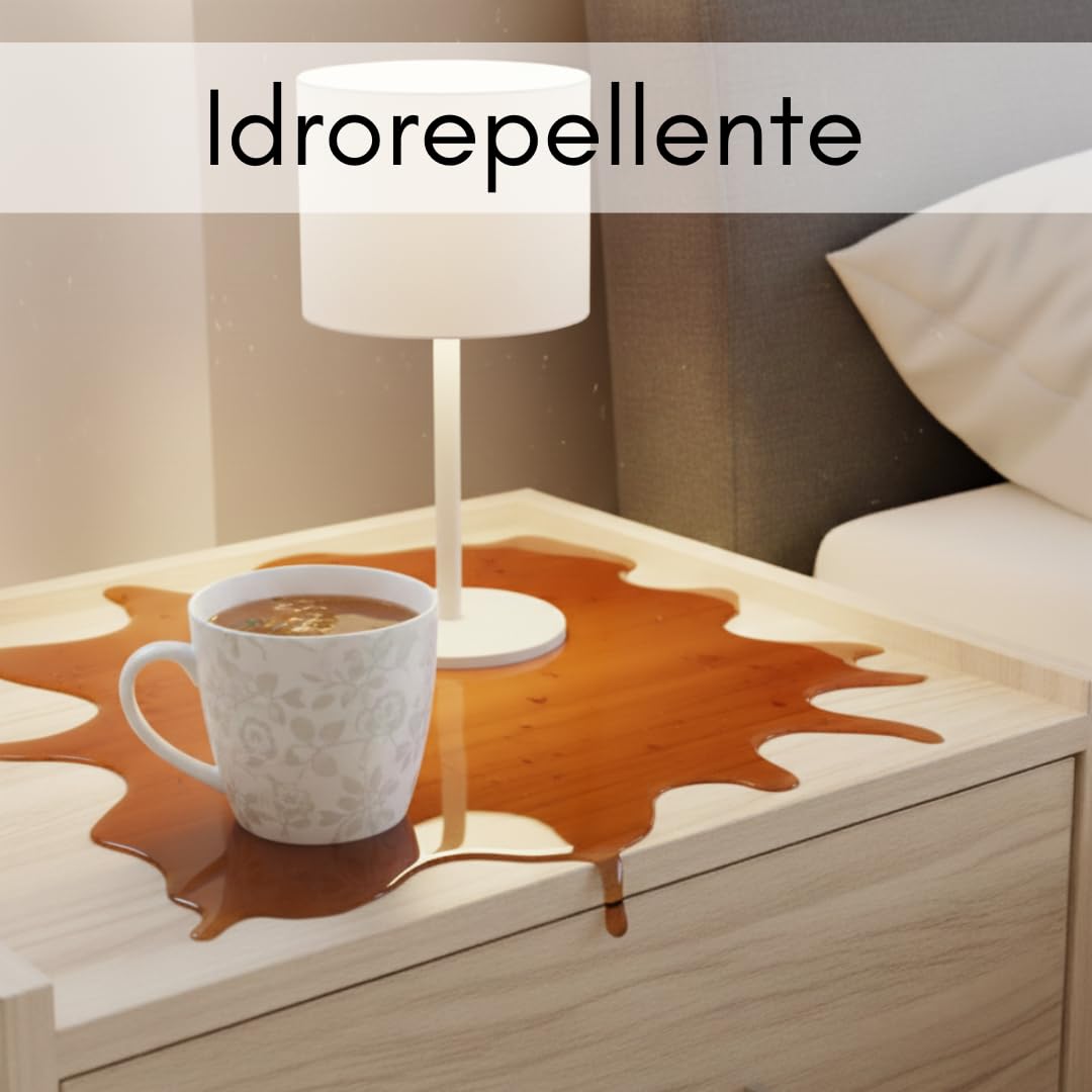 MAKA Comodino Camera da Letto Moderni con 2 Cassetti Ripiano Tavolino con Barre Portaoggetti Evita la Caduta Mobiletto in Legno Melaminico con Piedi Antiscivolo da Notte 43 x 40 x 44 cm (Rovere)