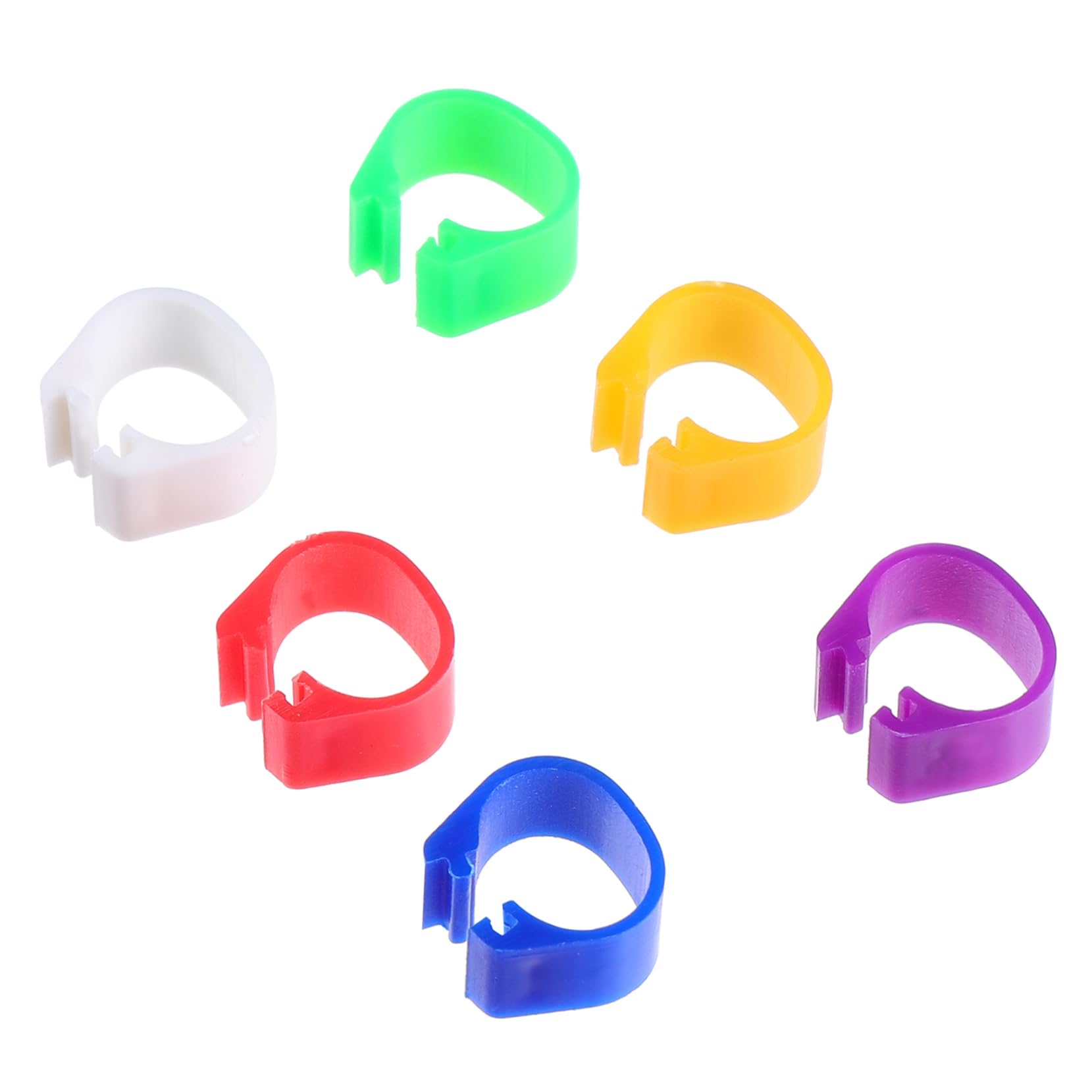 VICASKY 200pcs Pigeon Foot Rings Durable Identification Bands for Birds Lightweight Cuff Rings Easy to Use Smooth Surface for Comfortable Fit for Pigeons Ducks and Parrots