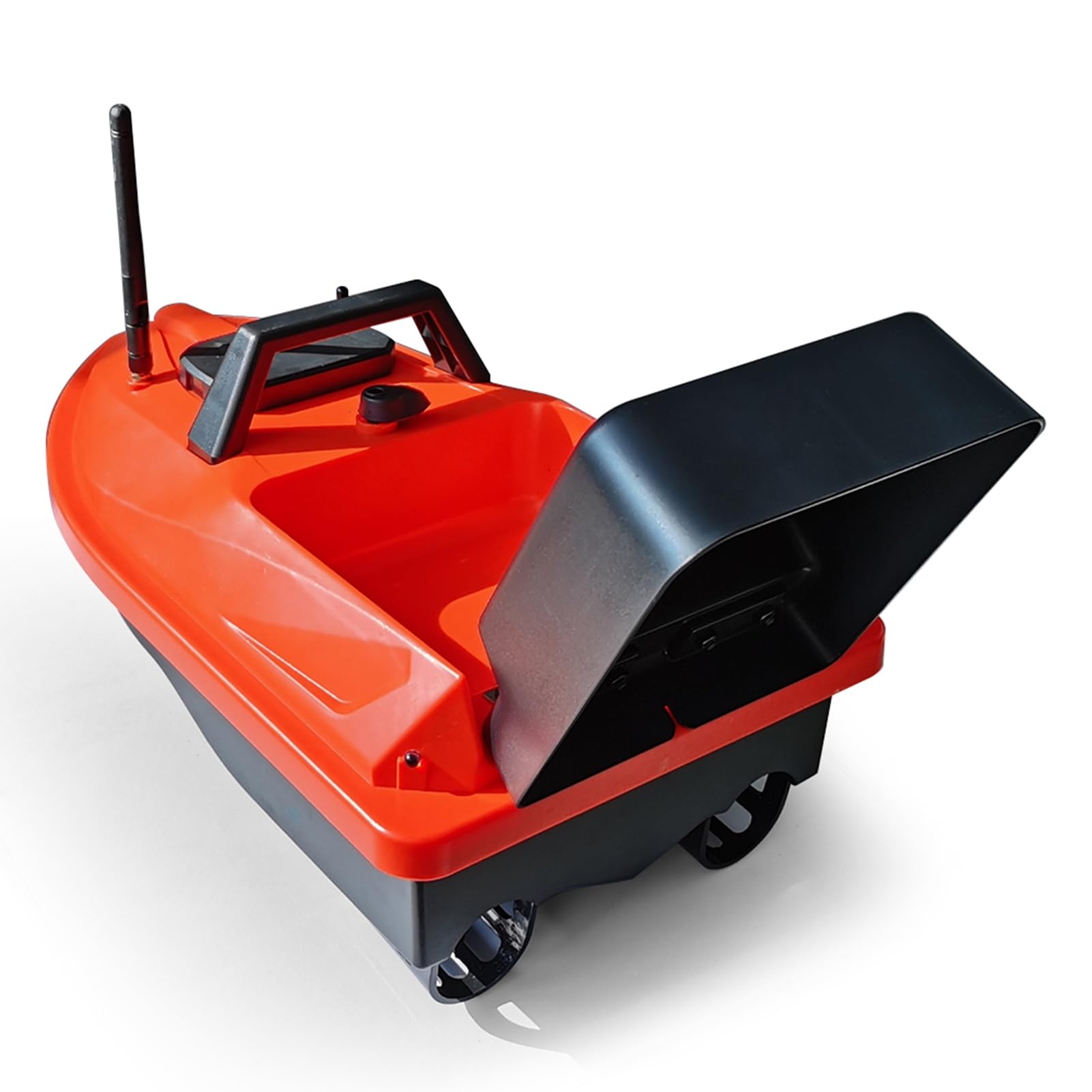 POENVFPO GPS Beidou Smart Bait Boat, Drone da Pesca RC con Ritorno Automatico e Portata Remota di 500 M, Luci Notturne, Cruise Control, con Doppio Posizionamento per un Preciso (12000mAh)
