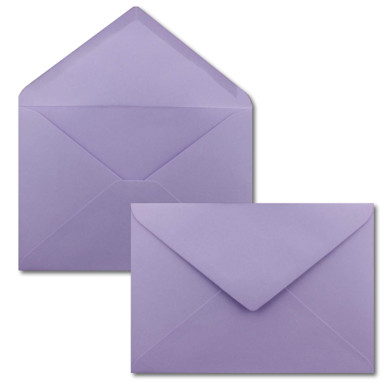 FarbenFroh Sobres de color lila, 100 unidades, DIN C5, 22,0 x 15,4 cm, adhesivo húmedo, sin ventana, tarjetas de Navidad, felicitaciones