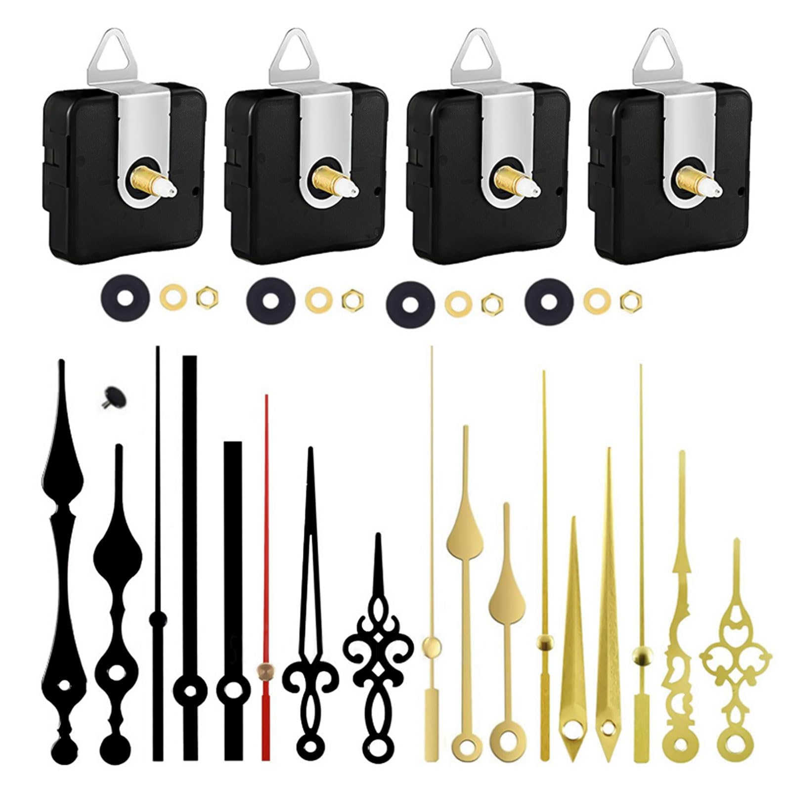 Buy SKHAOVS 4 Pack Clock Mechanism with 6 Different Pairs of Hands