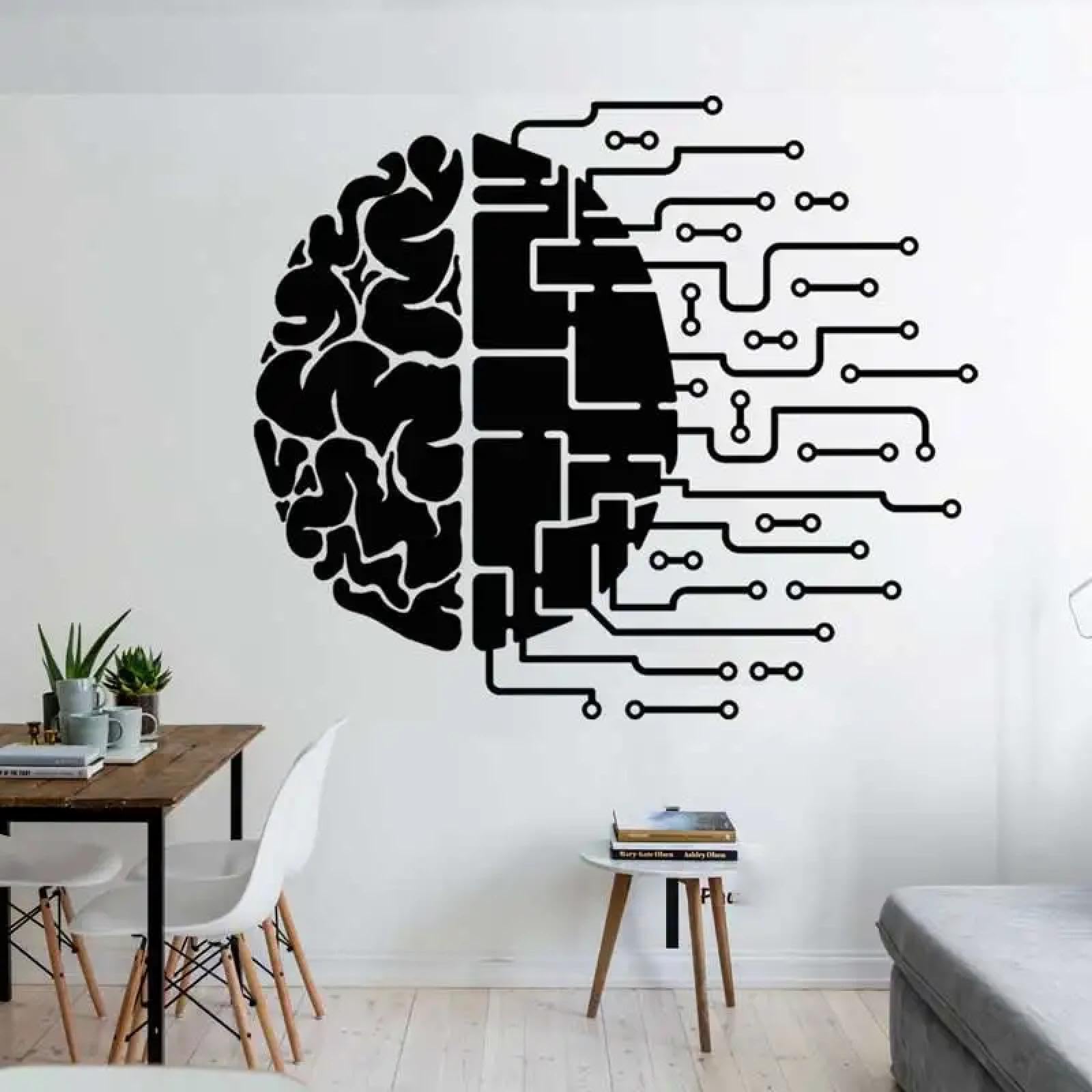 YOUOUSI Vinyl wall Decals for Science Companies, Circuit Boards, Computers, IT Software, Technology Offices, Children's Rooms, playrooms, and Other playrooms.