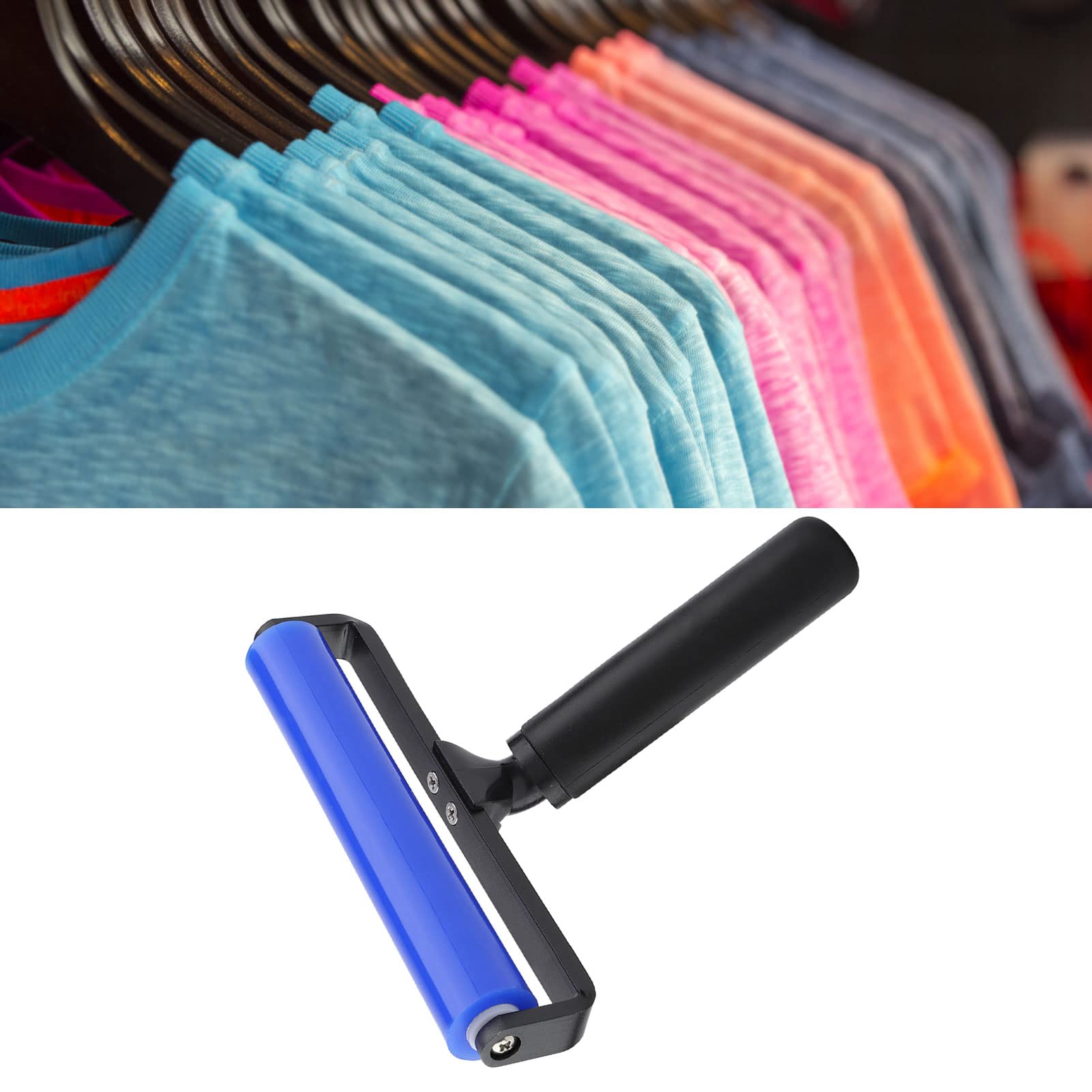 Tbest Rullo di rimozione della Polvere Anti statico, Strumento di Pulizia in Silicone per schermi e Film, Ideale per la casa