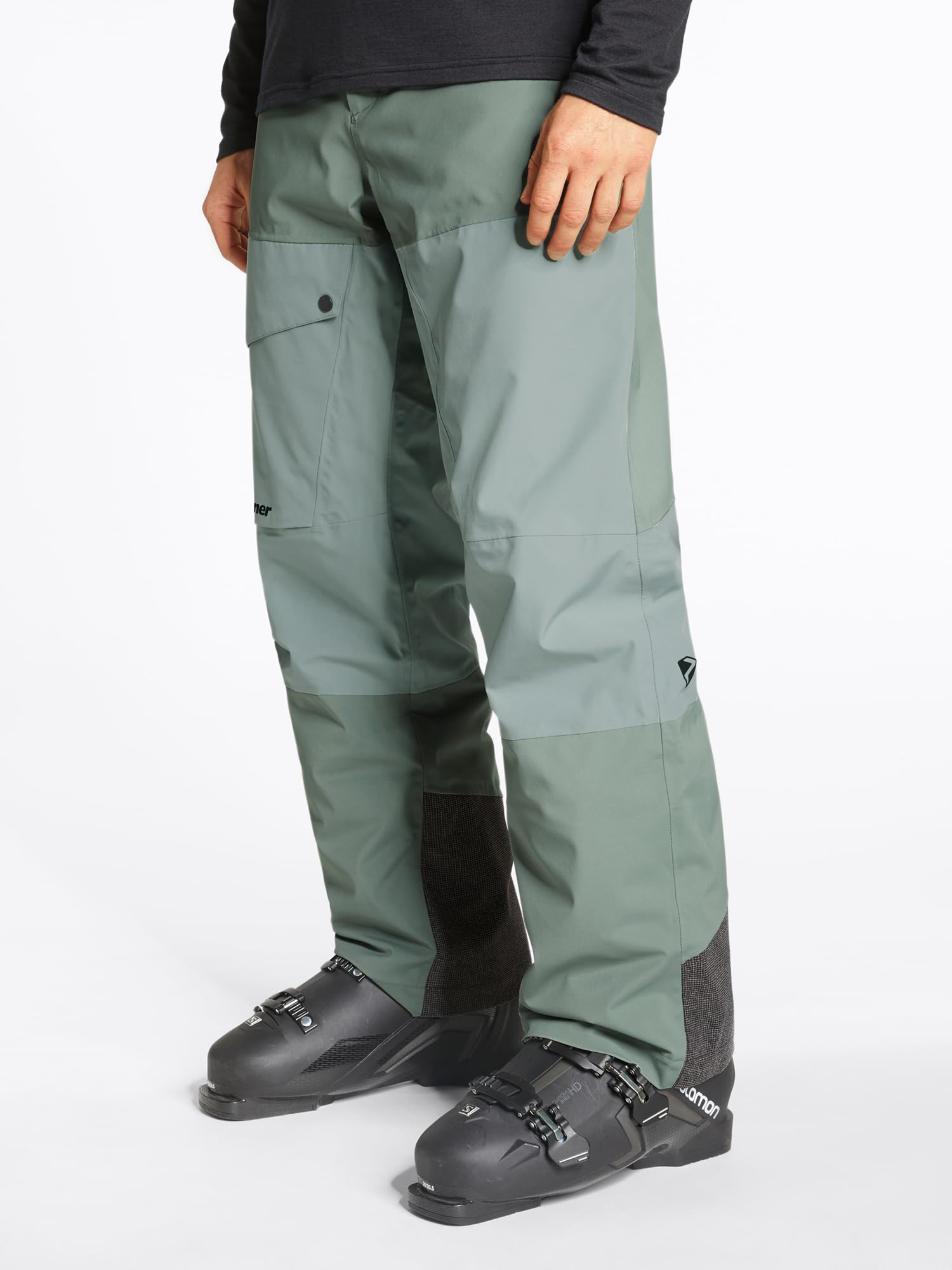 Ziener Herren Ski-Hose Freeride PFC frei Wolle wattiert Tiffin