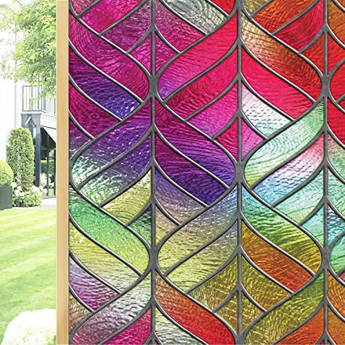 Dktie Window Privacy Film,Same Color On Both Sides, Static Cling Without Glue, Heat Control, Waterproof, Keep Natural Light (135, 17.7 X 78.7 Inch (45 X 200 Cm)) #TOP1