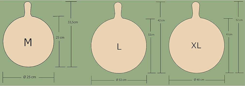 Pizza Board – Stylish & Practical – Round – Size M
