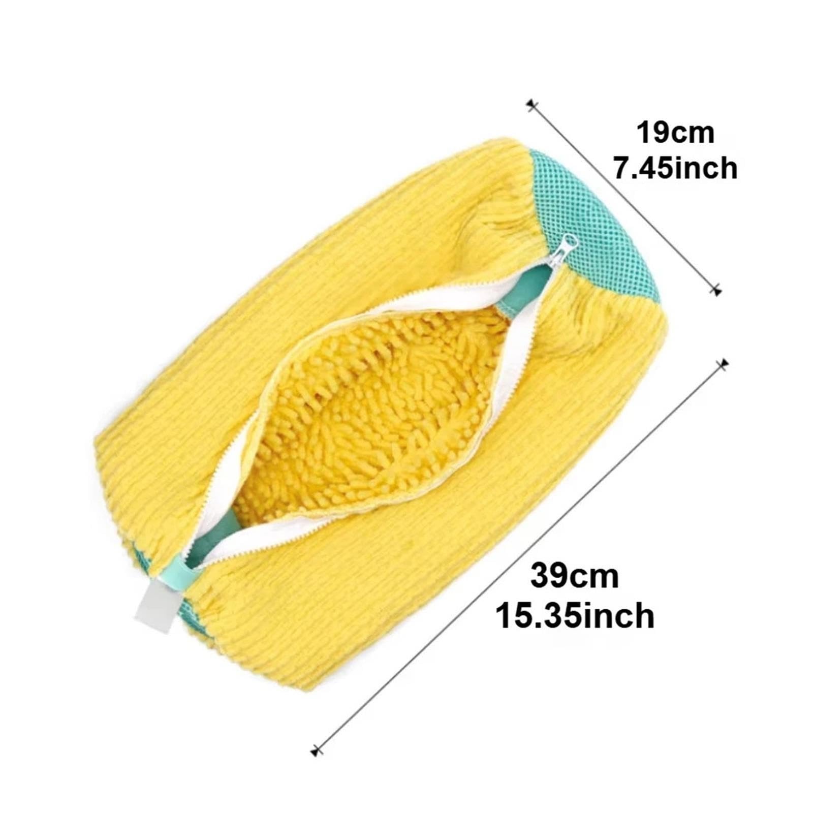 Schuhwasch-Wäschebeutel Mit Reißverschluss, Schuhreinigung(Yellow,1PCS)