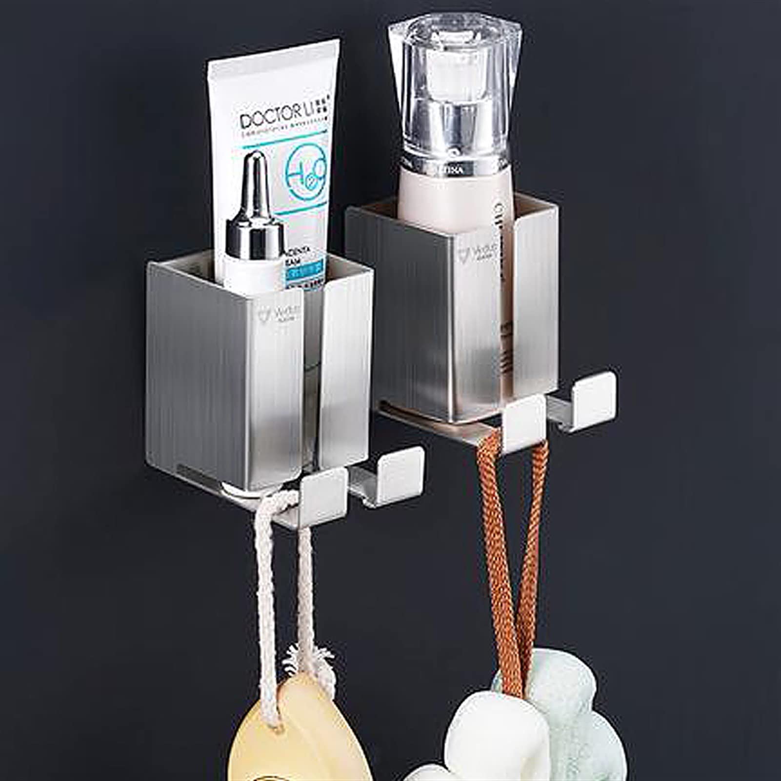 2x Halterung Rasierer Edelstahl Nassrasierer Halter Wand Haken