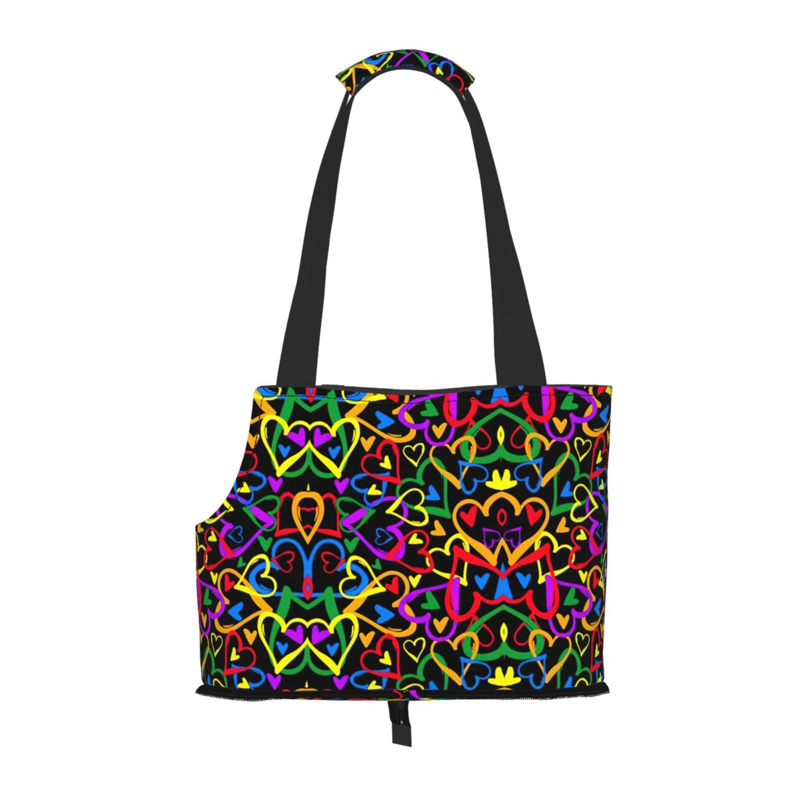 Sac de transport arc-en-ciel Gay Pride pour petit chien, chat et lapin