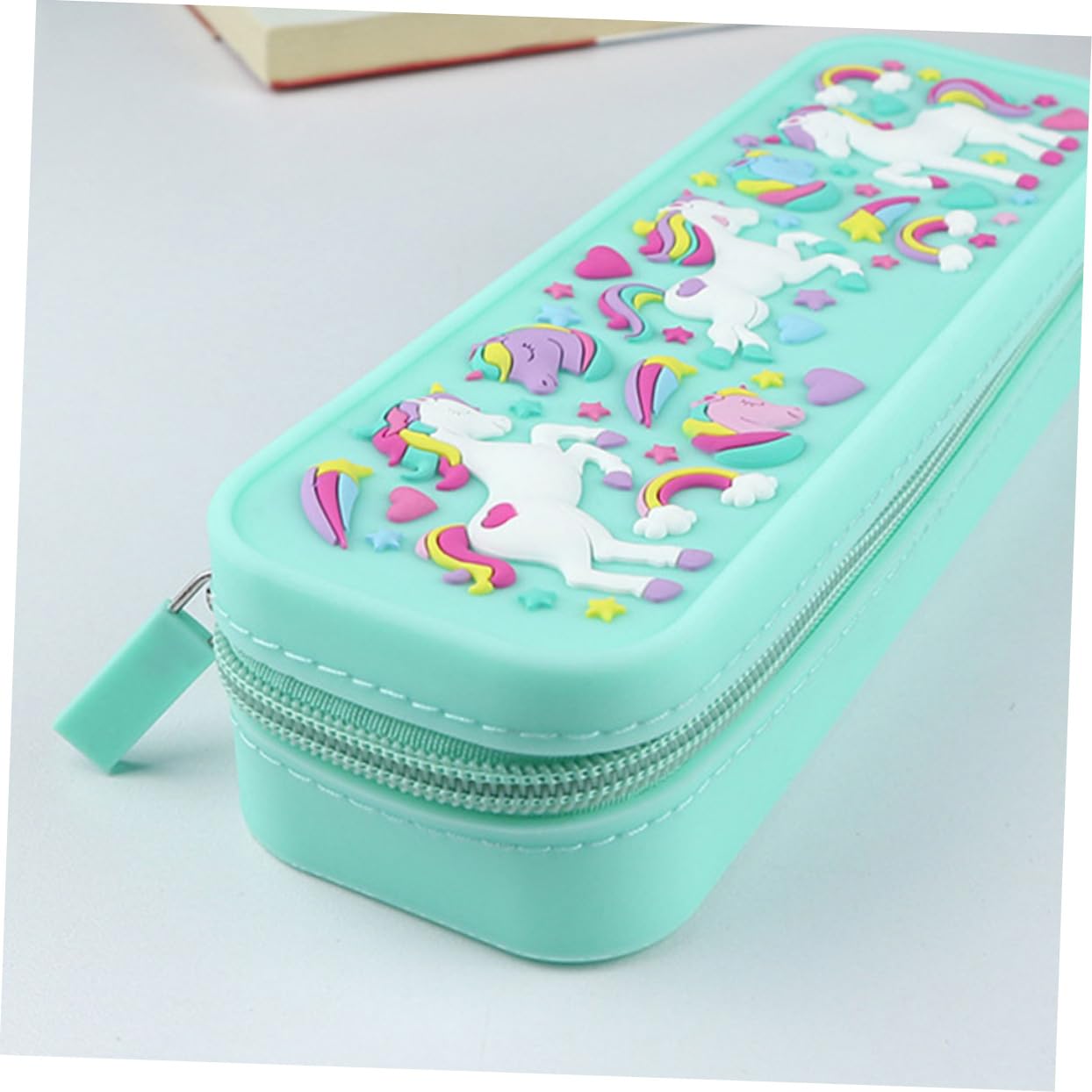Tofficu 2pezzi Astuccio Silicone Per Capacità Design Per Scuola e Organizzatore Cancelleria Per Ragazze e