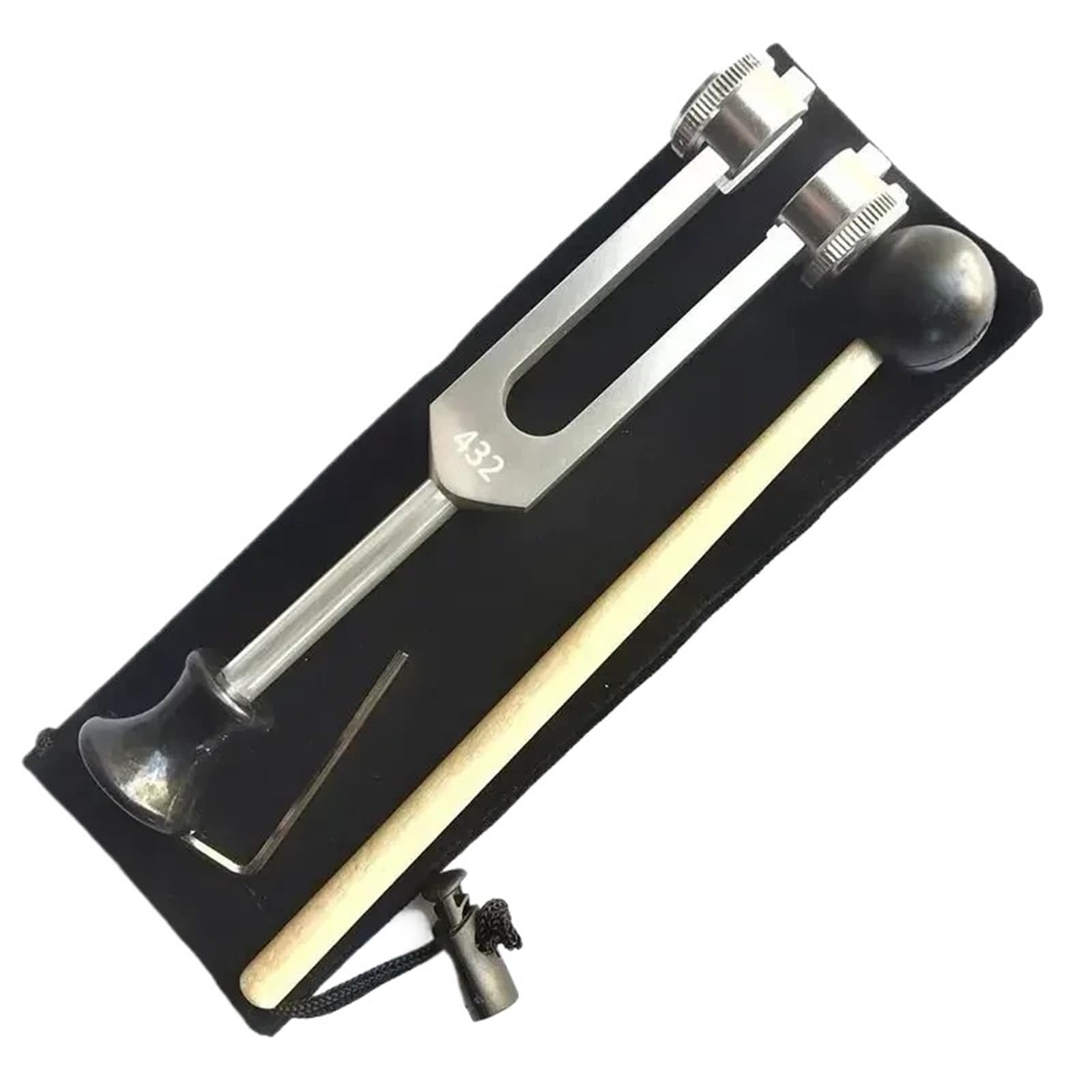 JCXIOC Tuning Fork Aluminum Alloy Tuning Fork Sound Weighted Tuning Fork Percussion Instruments(432Hz)