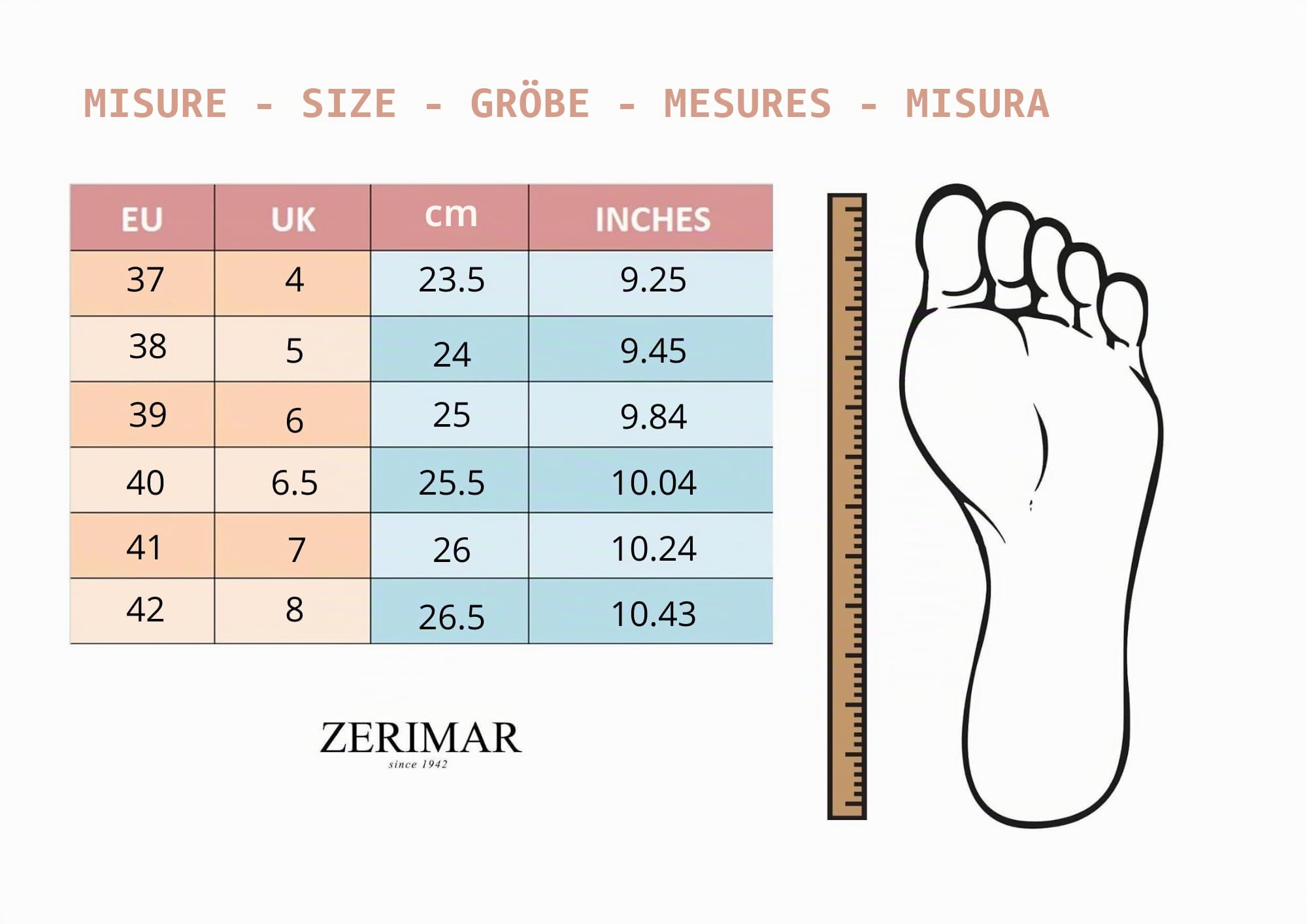 Zerimar Comode ballerine in pelle da donna, scarpe eleganti e leggere per l'uso quotidiano e l'ufficio, tacco 2,5 cm